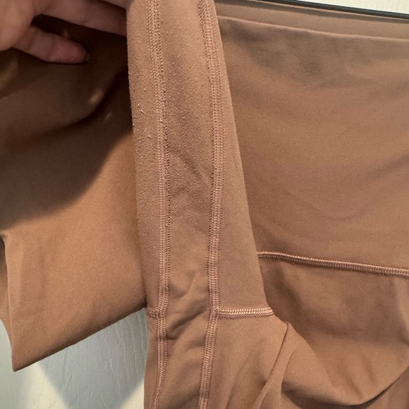 Lululemon Taupe Brown Bike Shorts Size 16 - Picture 5 of 9